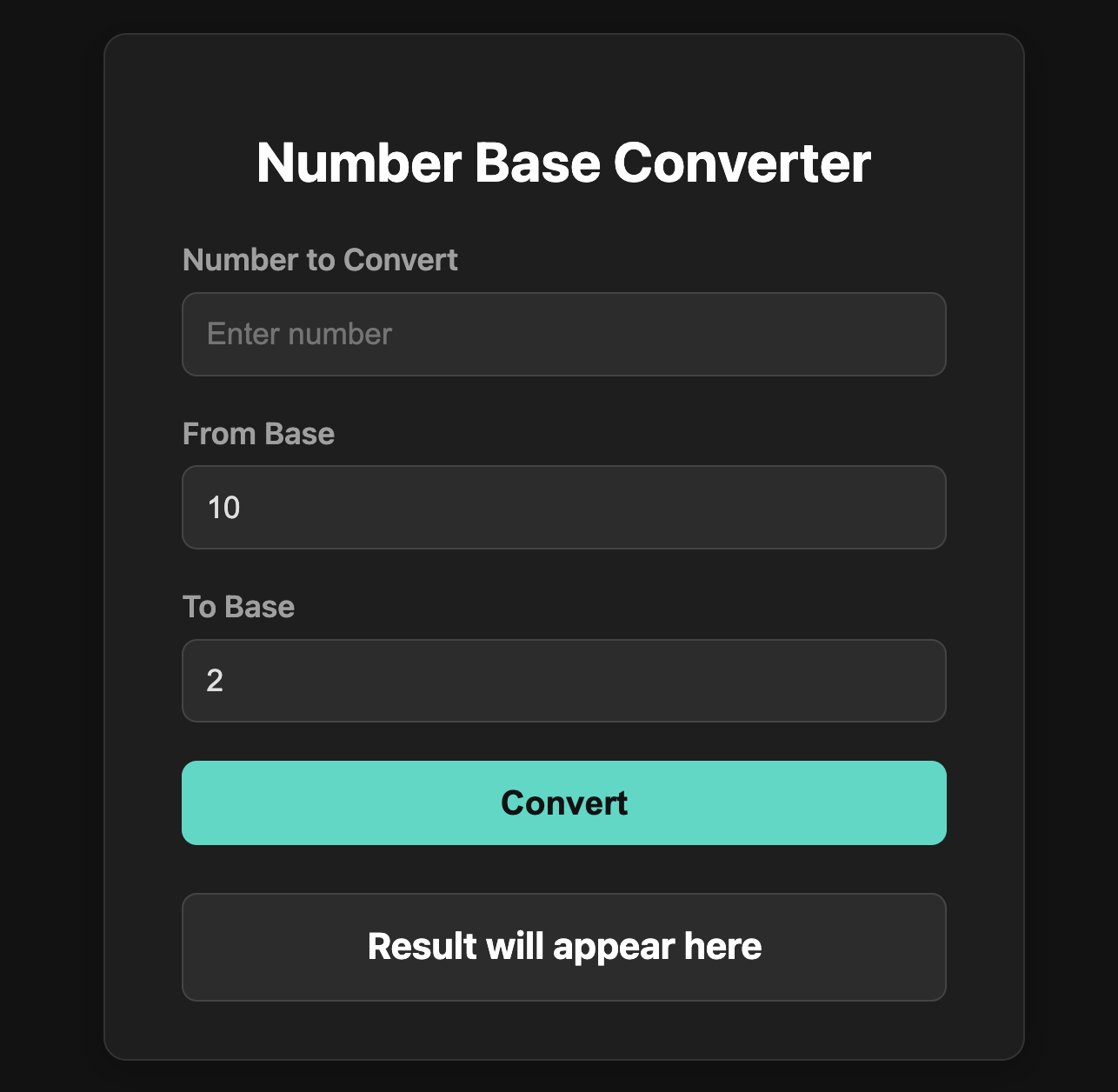 Number Converter
